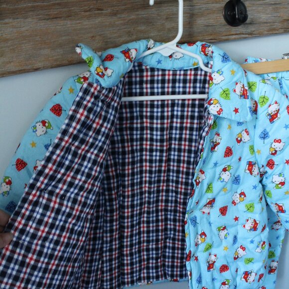 Handmade Size 24M ? Hello Kitty Print Winter Coat & Pants - Picture 3 of 4